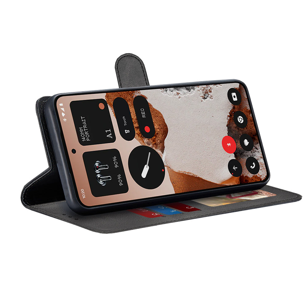 Калъф за Nothing CMF Phone 2 Pro, Techsuit, Diary Book, Черен