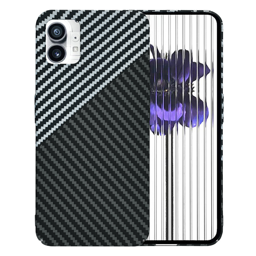 Калъф за Nothing Phone (1), Techsuit, Carbonite FiberShell, Черно Сиво