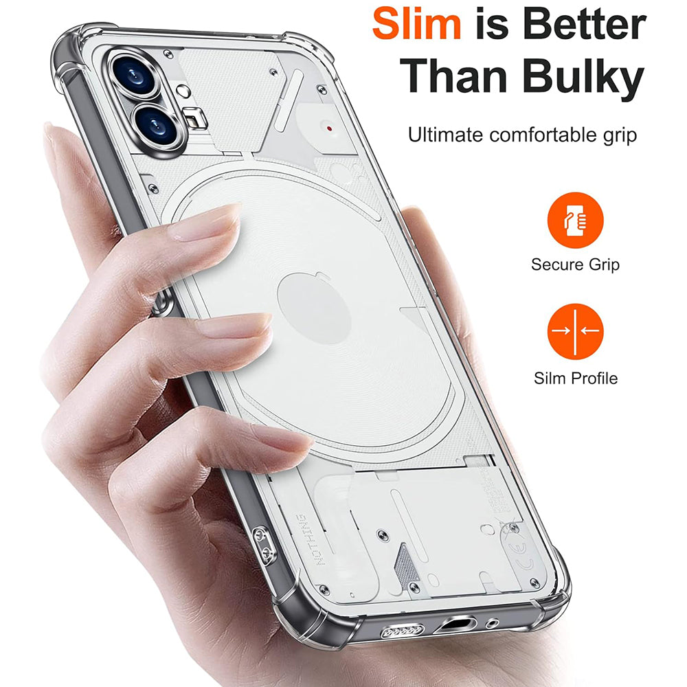 Калъф за Nothing Phone (1), Techsuit, Shockproof Clear, Прозрачен