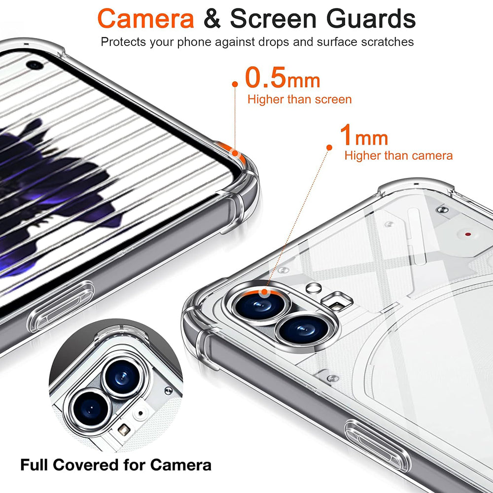 Калъф за Nothing Phone (1), Techsuit, Shockproof Clear, Прозрачен