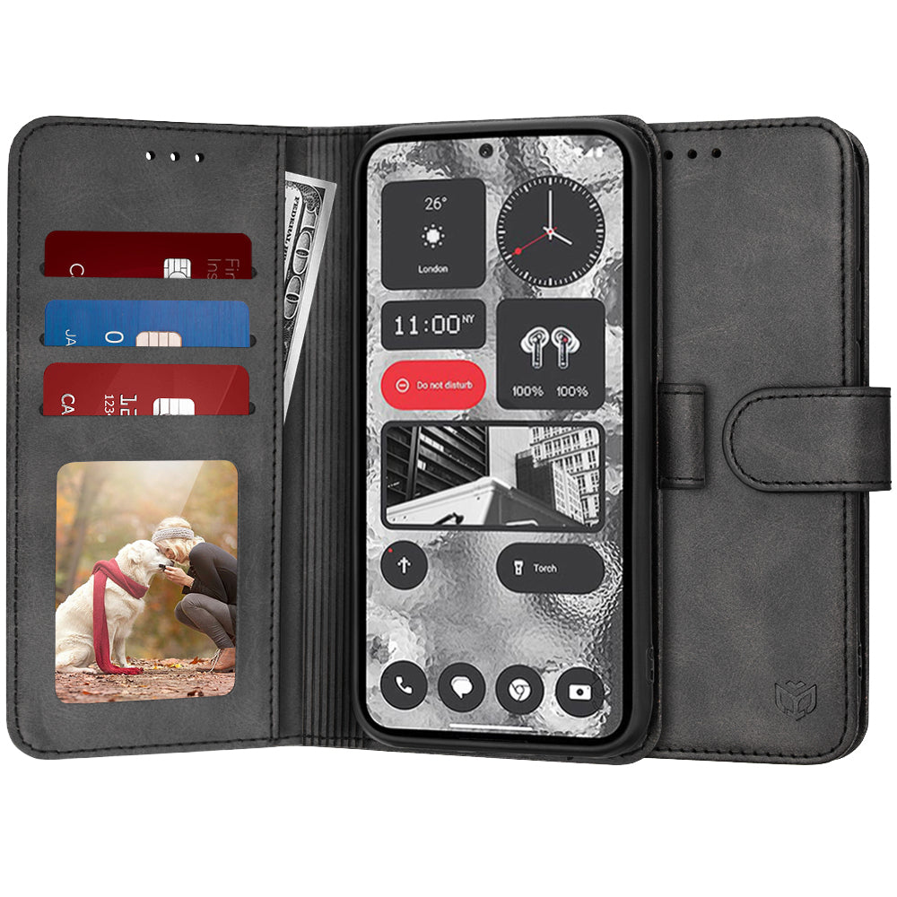 Калъф за Nothing Phone (2), Techsuit, Diary Book, Черен