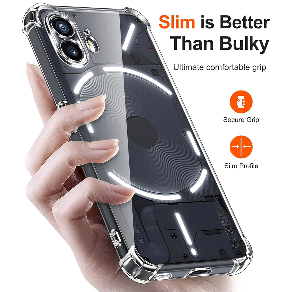Калъф за Nothing Phone (2), Techsuit, Shockproof Clear, Прозрачен