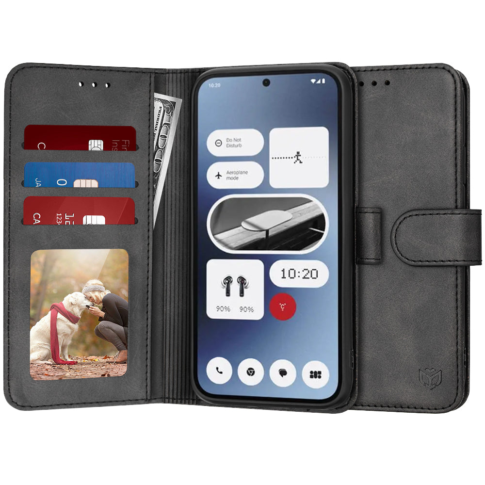 Калъф за Nothing Phone (2a) Plus / Phone (2a), Techsuit, Diary Book, Черен