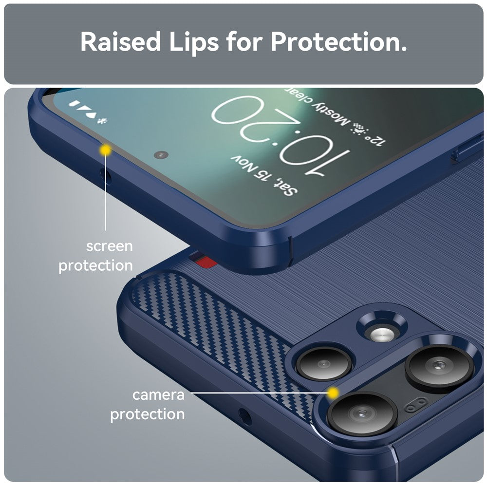 Калъф за Nothing Phone (3a) Lite, Techsuit, Carbon, Син