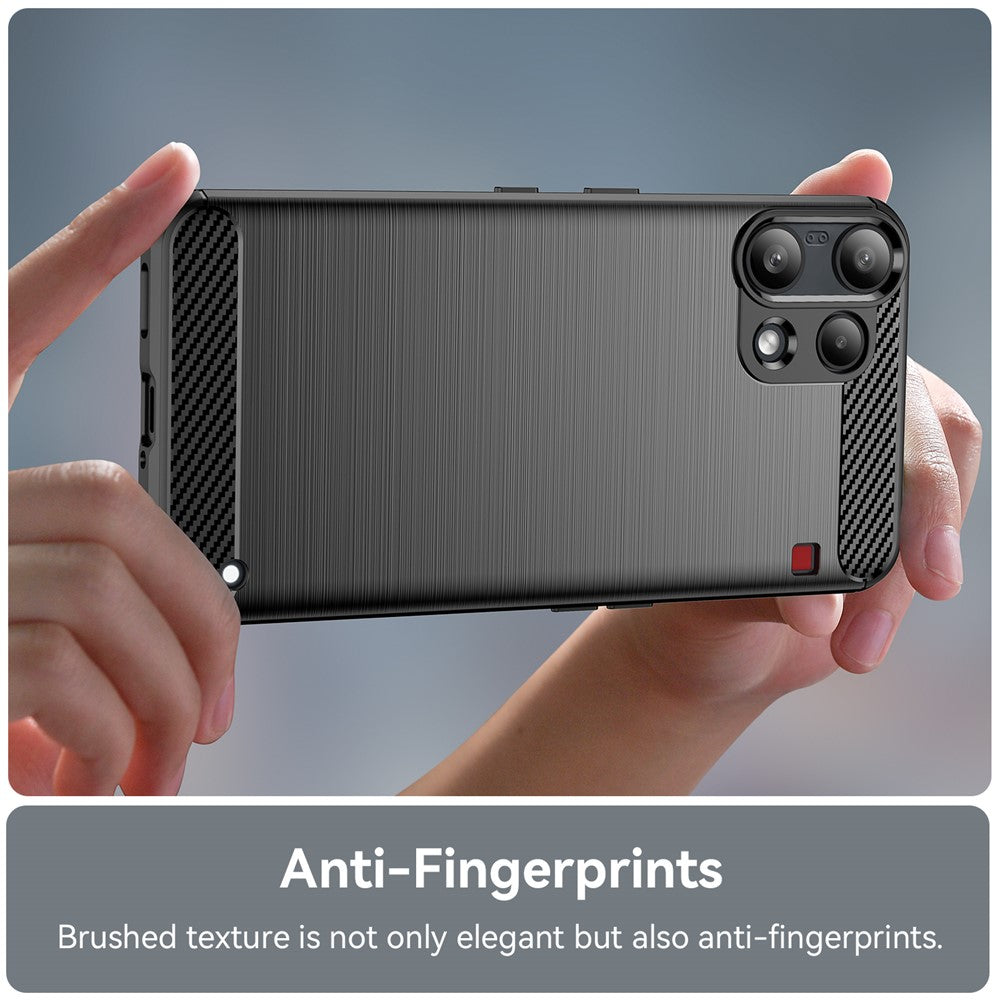Калъф за Nothing Phone (3a) Lite, Techsuit, Carbon, Черен