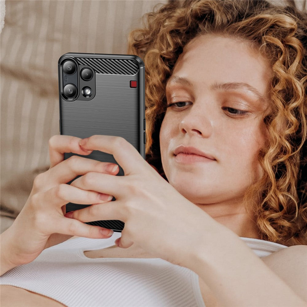 Калъф за Nothing Phone (3a) Lite, Techsuit, Carbon, Черен
