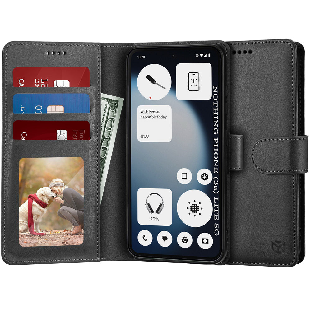 Калъф за Nothing Phone (3a) Lite, Techsuit, Diary Book, Черен