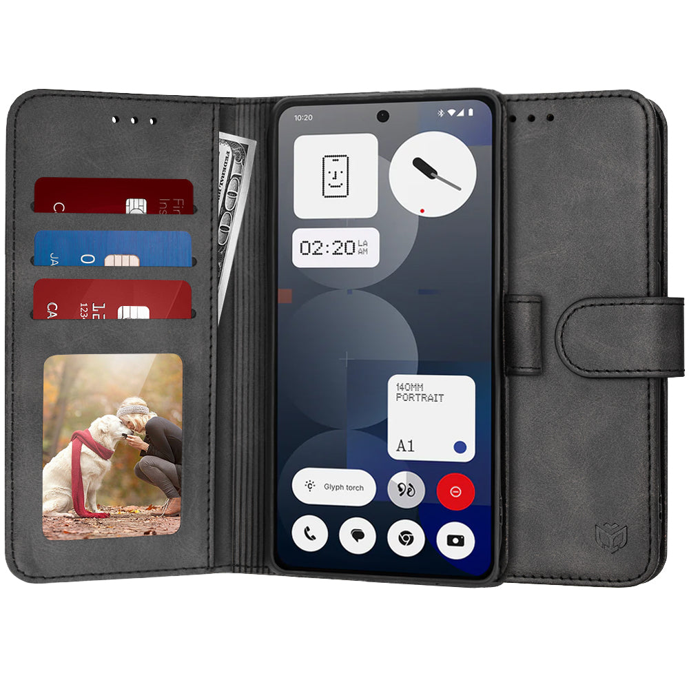 Калъф за Nothing Phone (3a) Pro, Techsuit, Diary Book, Черен