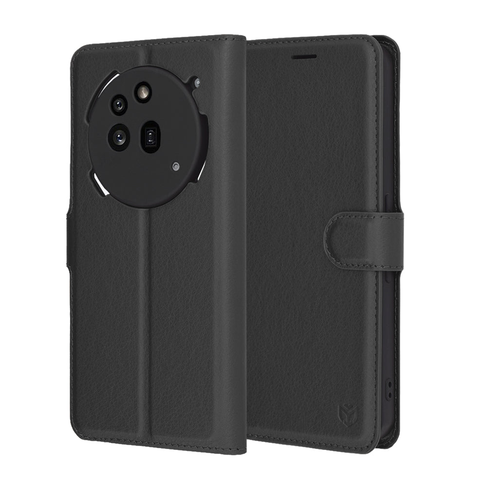 Калъф за Nothing Phone (3a) Pro, Techsuit, Leather Folio, Черен