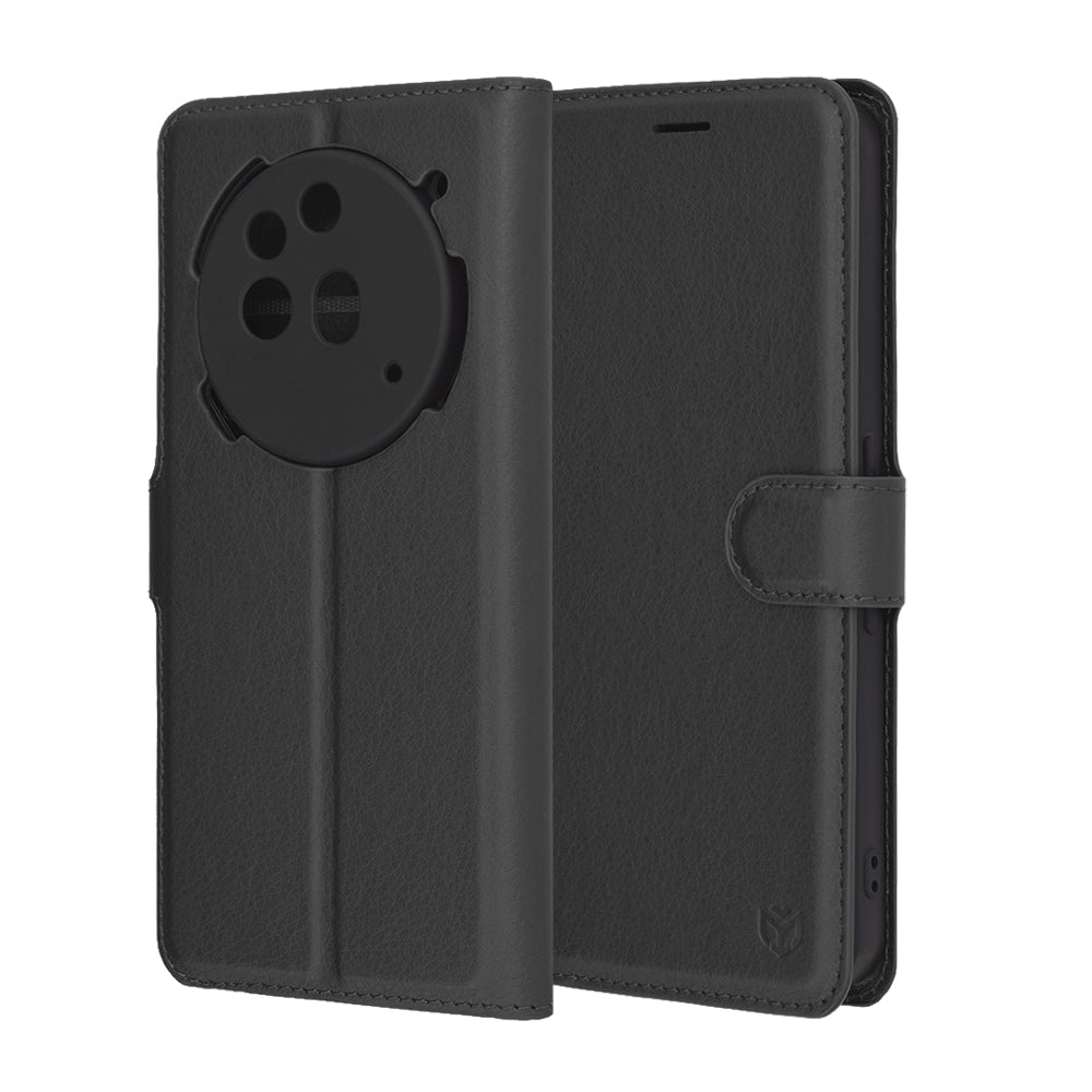 Калъф за Nothing Phone (3a) Pro, Techsuit, Leather Folio, Черен