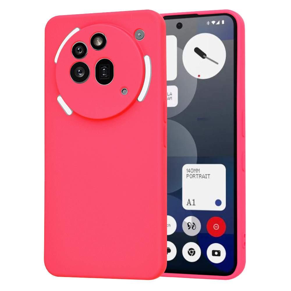 Калъф за Nothing Phone (3a) Pro, Techsuit, SoftFlex, Тъмнорозов