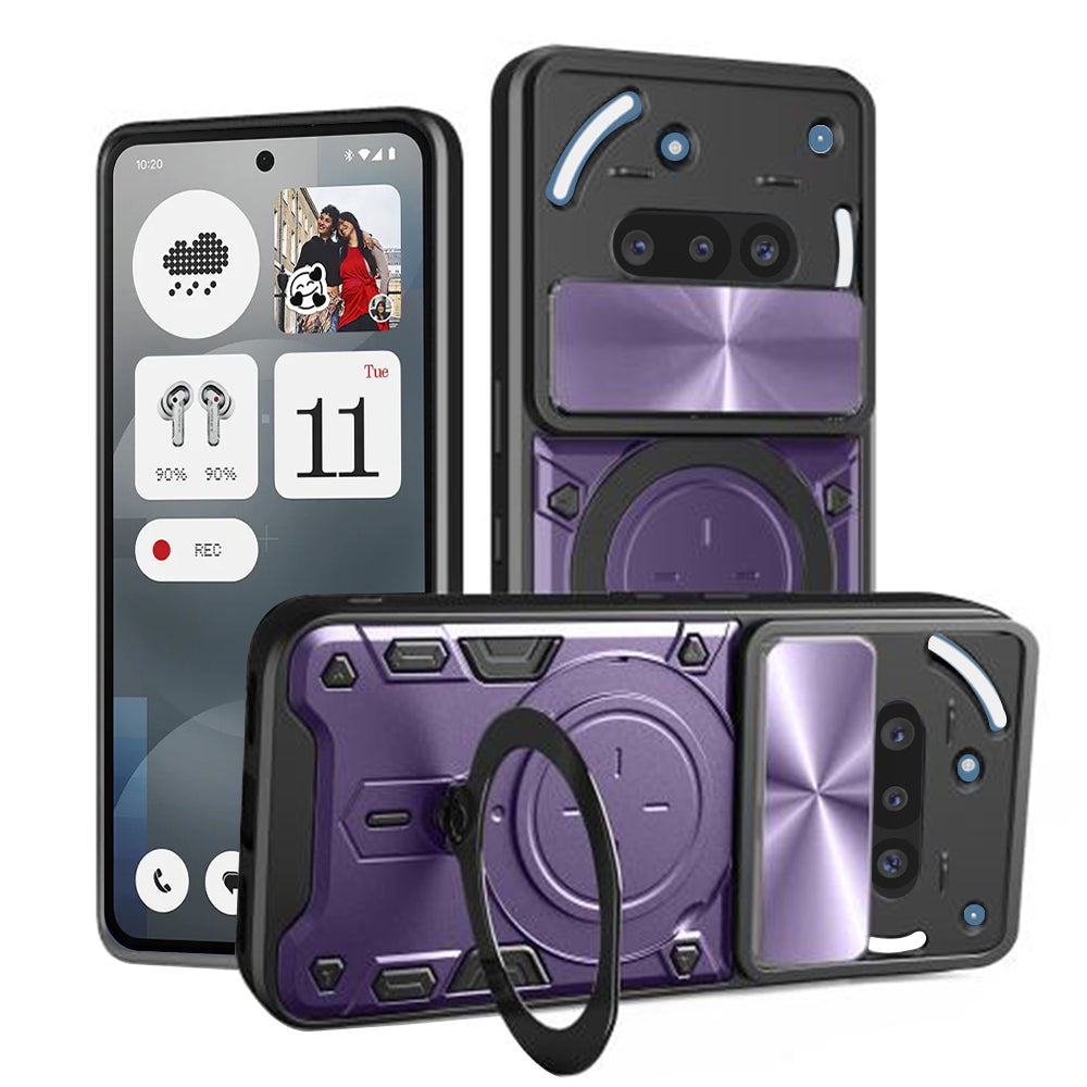 Калъф за Nothing Phone (3a), Techsuit, CamGuard Pro, Лилав