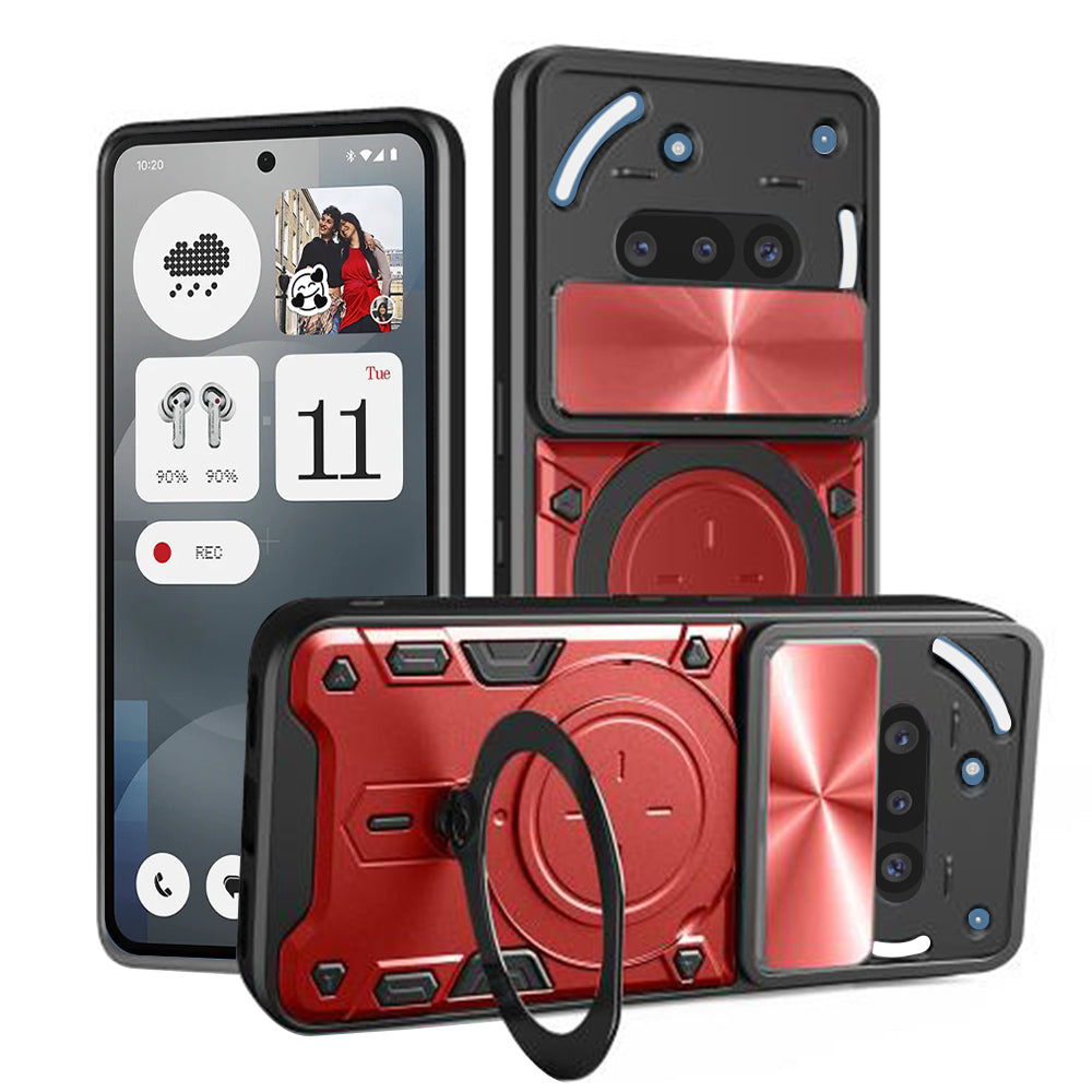 Калъф за Nothing Phone (3a), Techsuit, CamGuard Pro, Червен