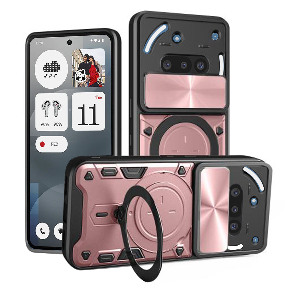 Калъф за Nothing Phone (3a), Techsuit, CamGuard Pro, Розово злато