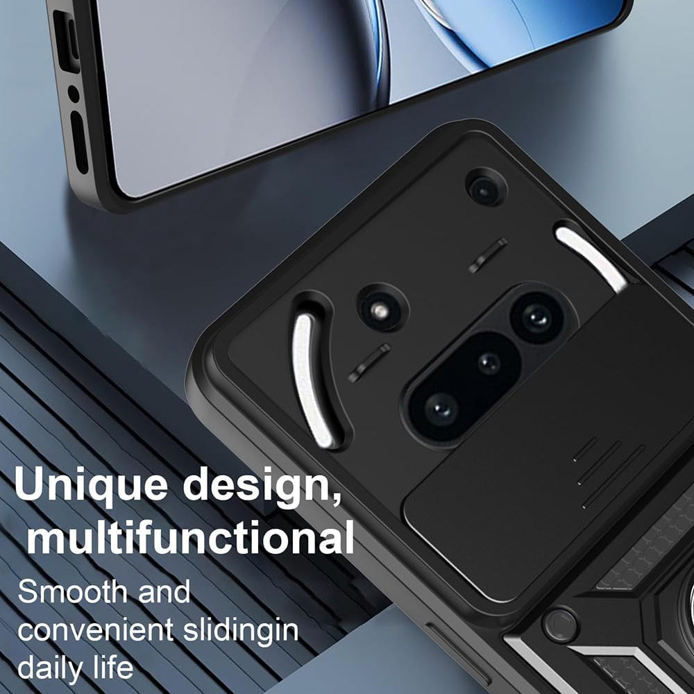 Калъф за Nothing Phone (3a), Techsuit, CamShield, Черен