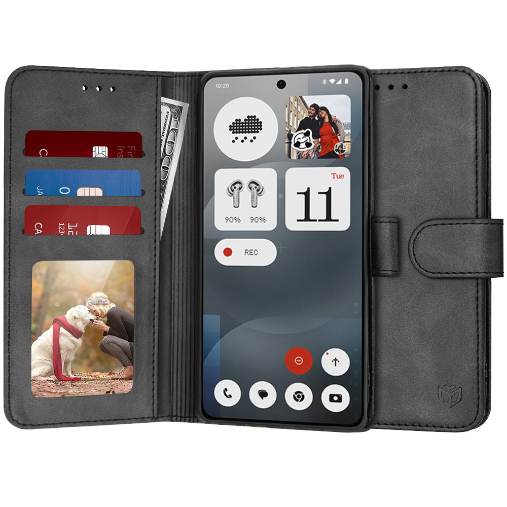 Калъф за Nothing Phone (3a), Techsuit, Diary Book, Черен