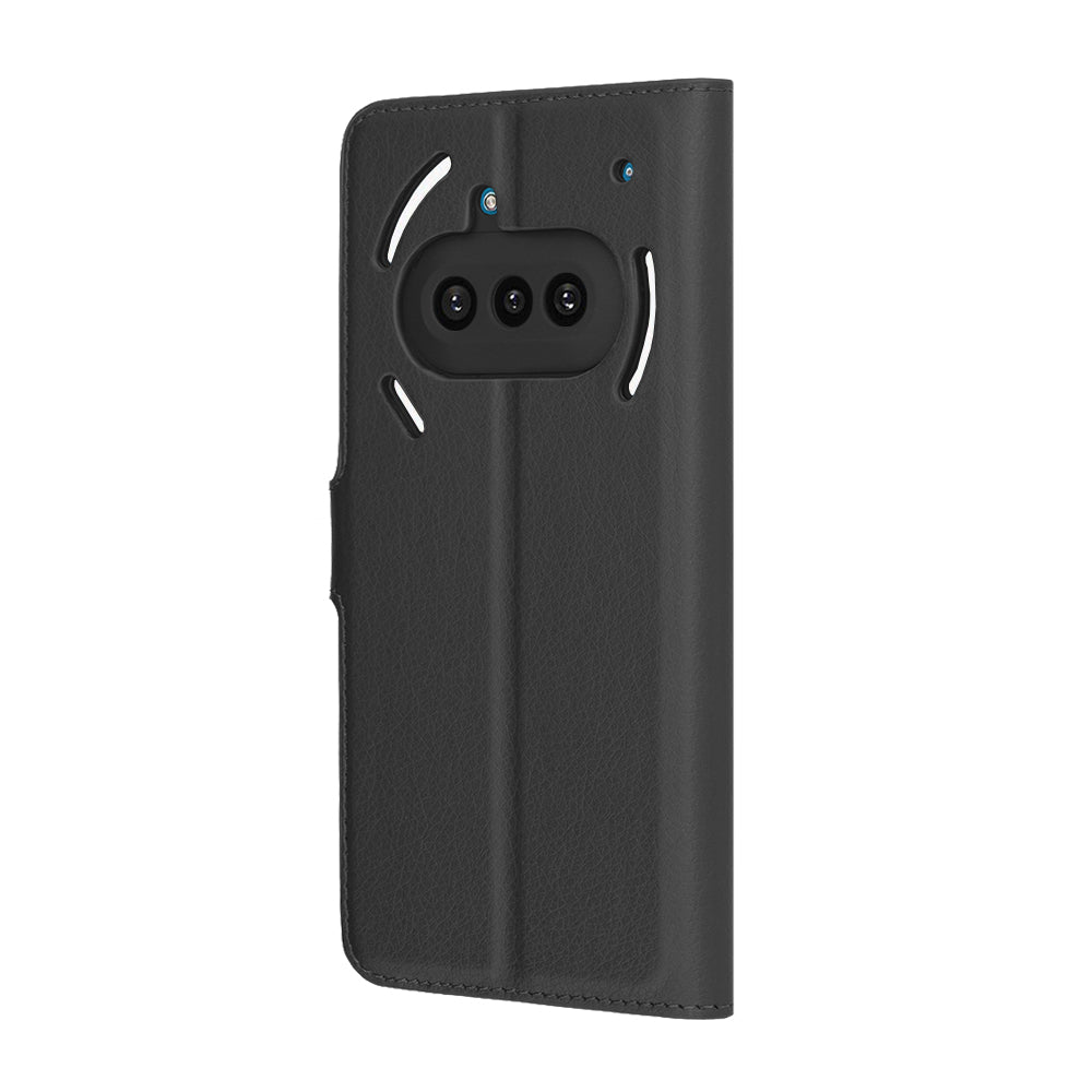 Калъф за Nothing Phone (3a), Techsuit, Leather Folio, Черен
