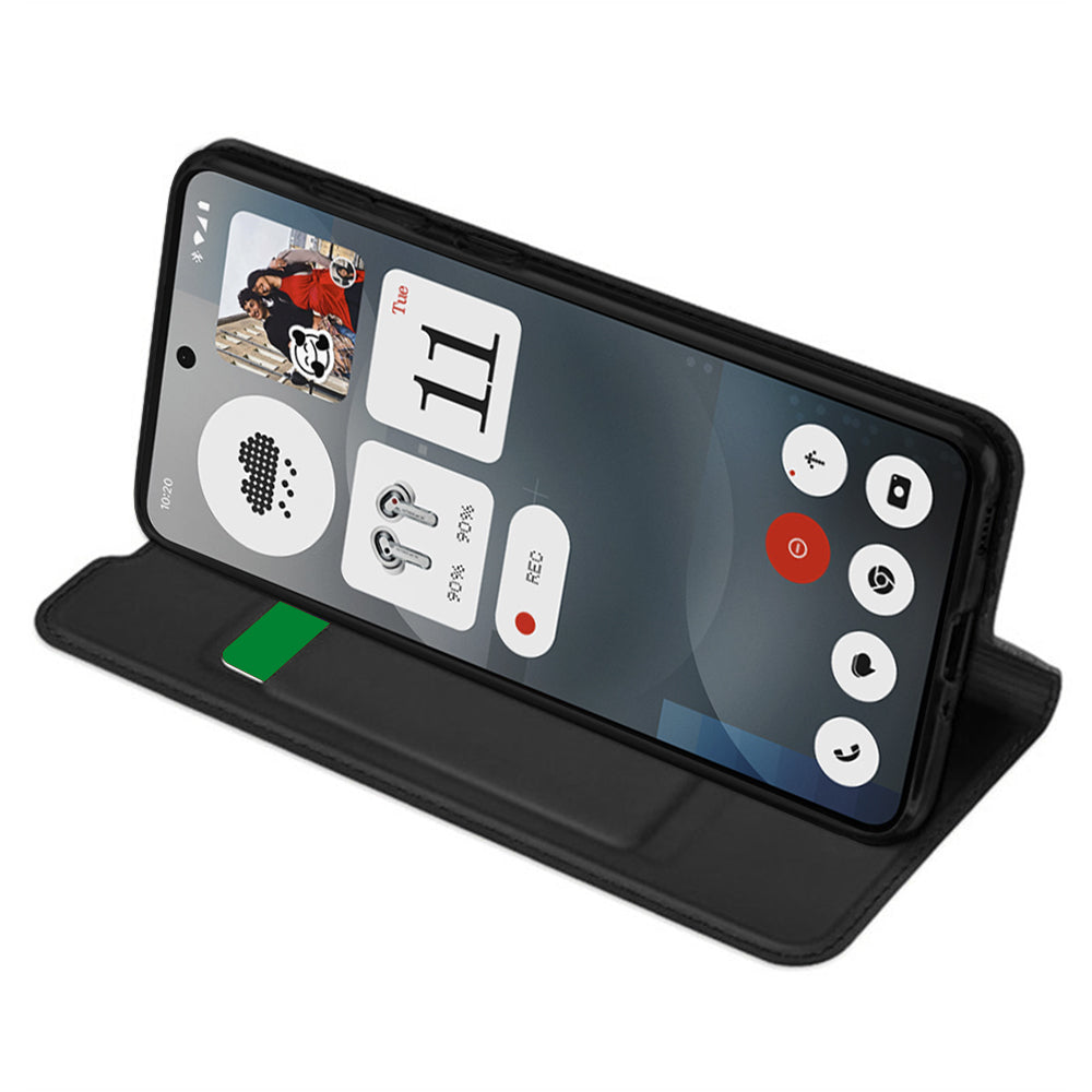 Калъф за Nothing Phone (3a), Techsuit, Magskin Book, Черен