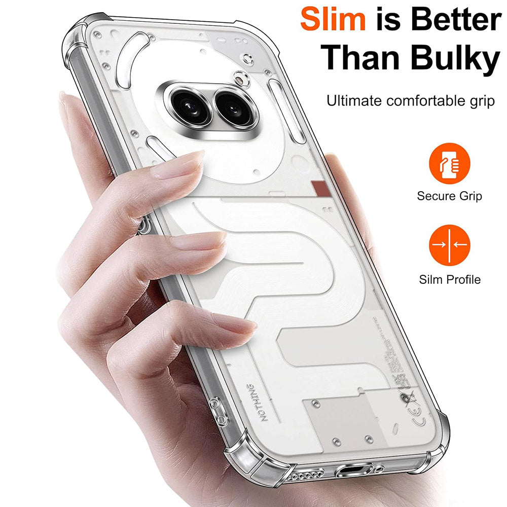 Калъф за Nothing Phone (3a), Techsuit, Shockproof Clear, Прозрачен