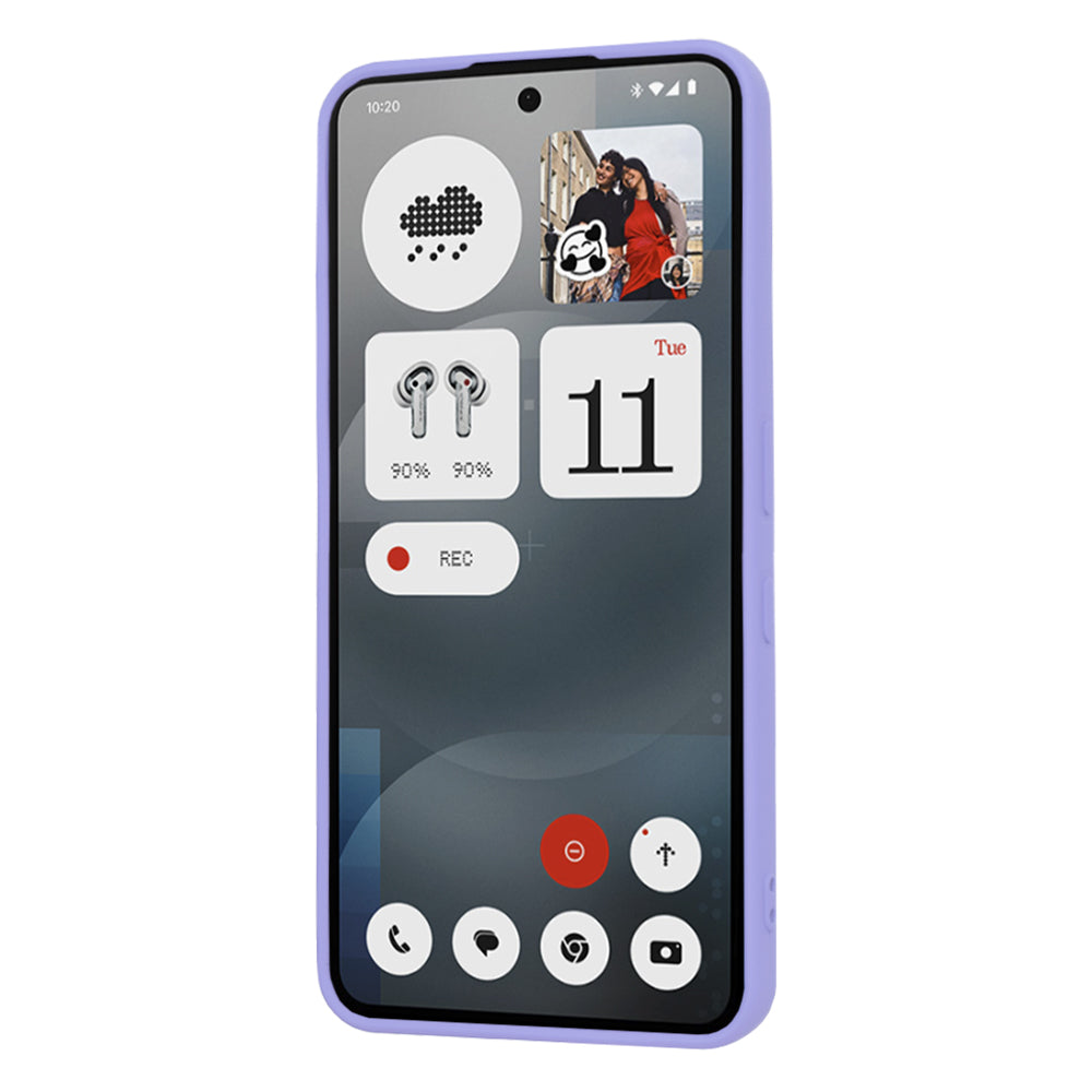 Калъф за Nothing Phone (3a), Techsuit, SoftFlex, Светло лилав