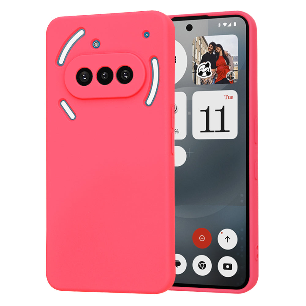 Калъф за Nothing Phone (3a), Techsuit, SoftFlex, Тъмнорозов