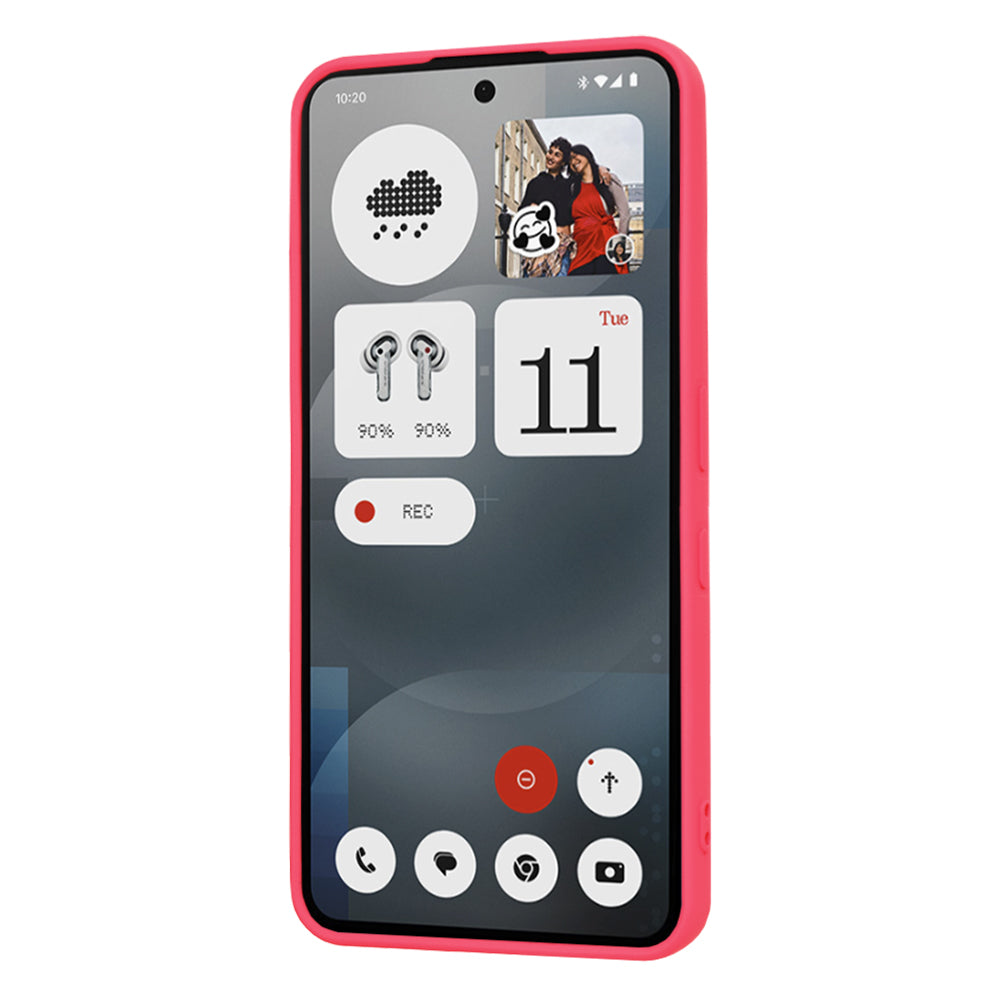 Калъф за Nothing Phone (3a), Techsuit, SoftFlex, Тъмнорозов
