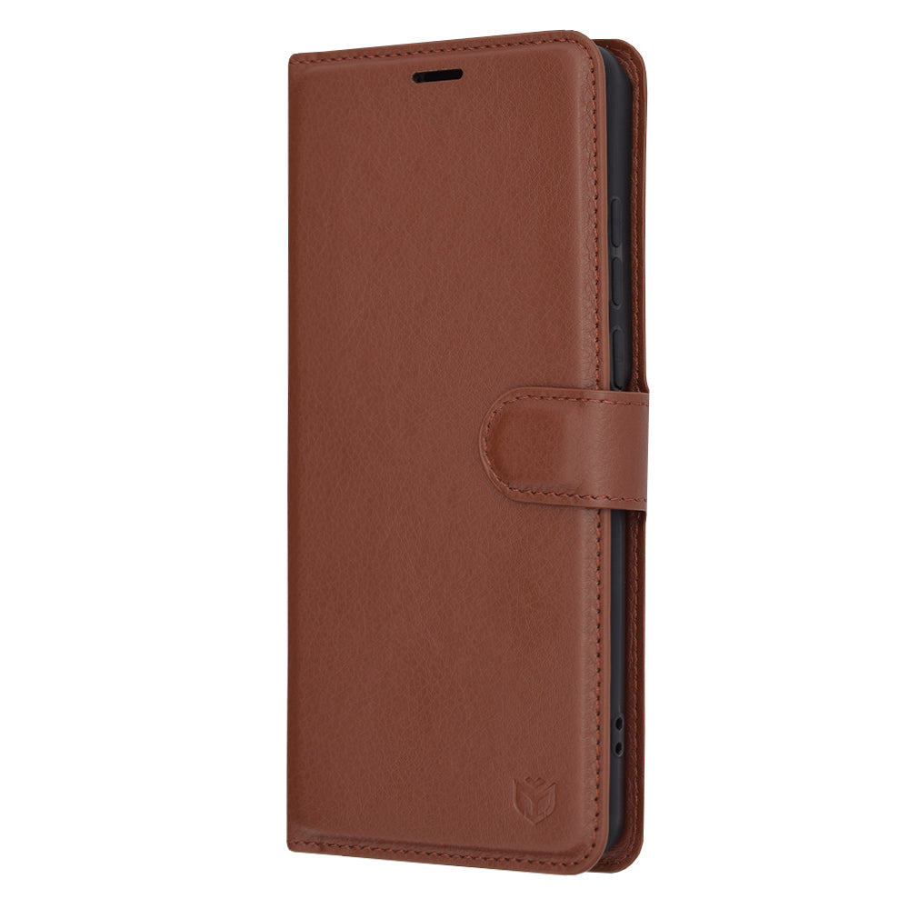 Калъф за OnePlus 12, Techsuit, Leather Folio, Кафяв