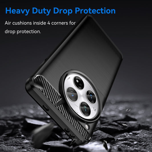 Case for OnePlus 12R, Techsuit, Carbon, Black