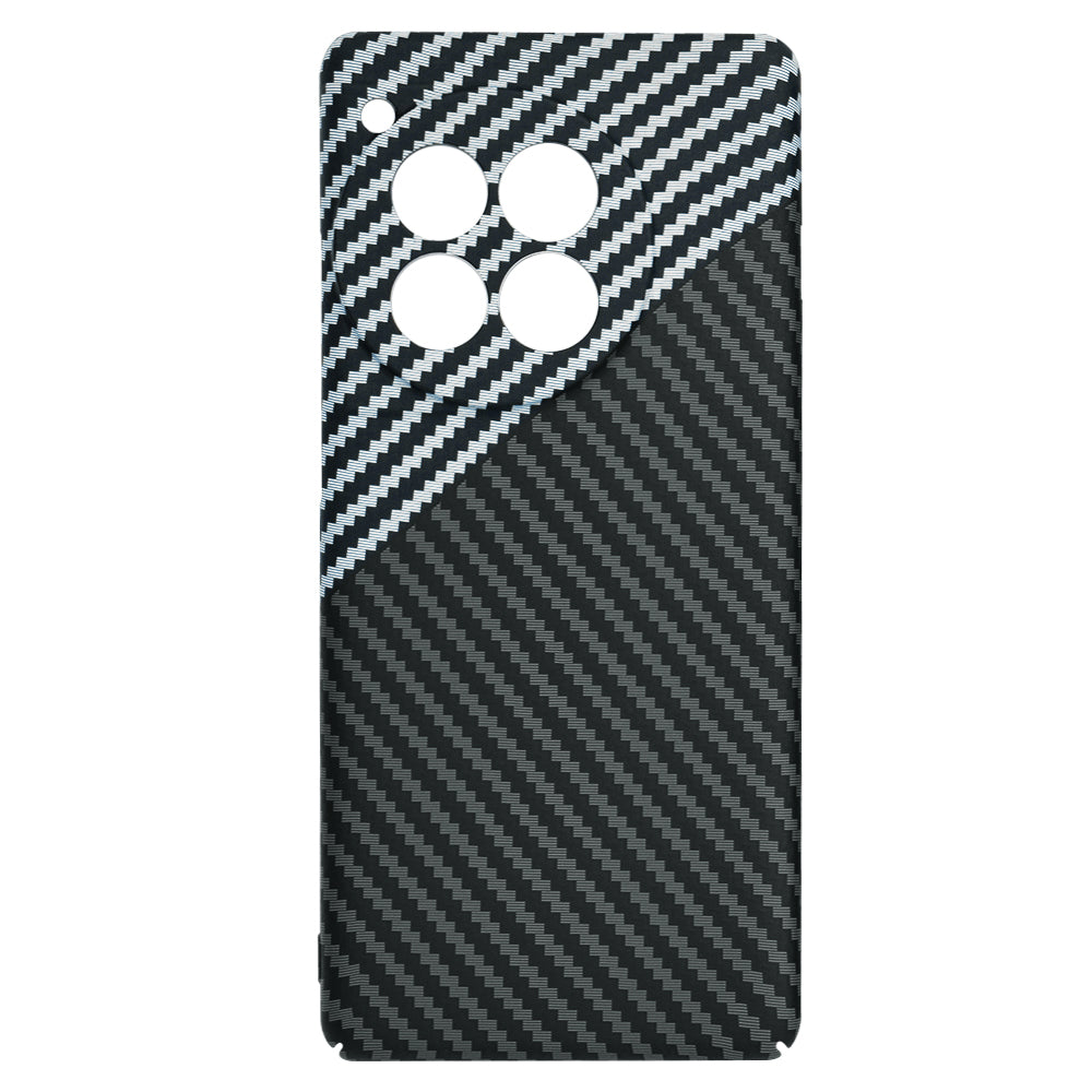 Калъф за OnePlus 12R, Techsuit, Carbonite FiberShell, Черно Сиво