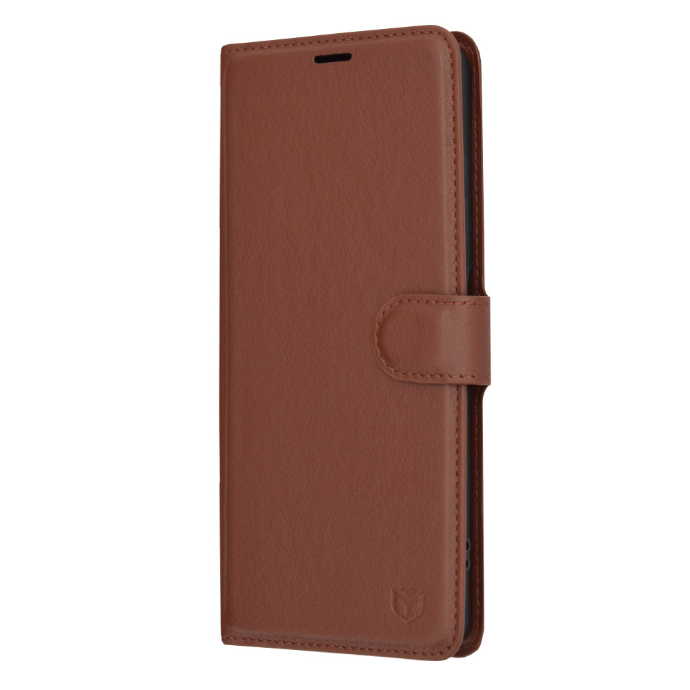 Калъф за OnePlus 12R, Techsuit, Leather Folio, Кафяв