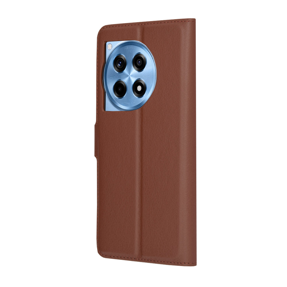 Калъф за OnePlus 12R, Techsuit, Leather Folio, Кафяв