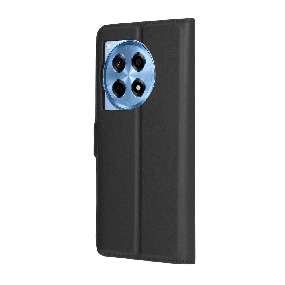 Калъф за OnePlus 12R, Techsuit, Leather Folio, Черен