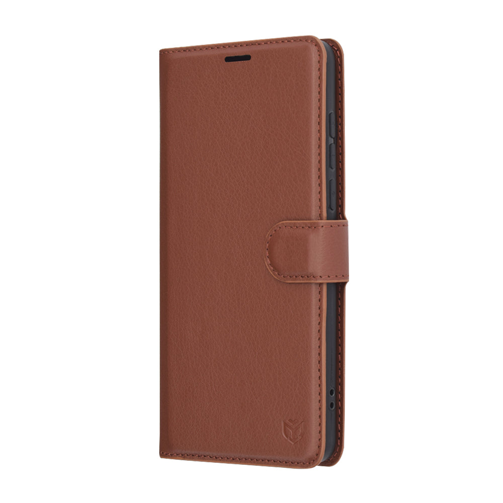 Калъф за OnePlus 13, Techsuit, Leather Folio, Кафяв