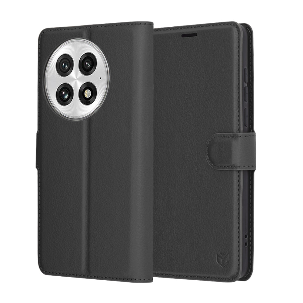 Калъф за OnePlus 13, Techsuit, Leather Folio, Черен