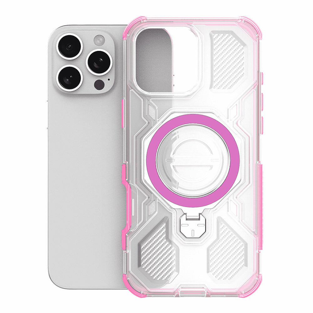 Калъф за OnePlus 15, Techsuit, Carbon Shield Pro, Розов