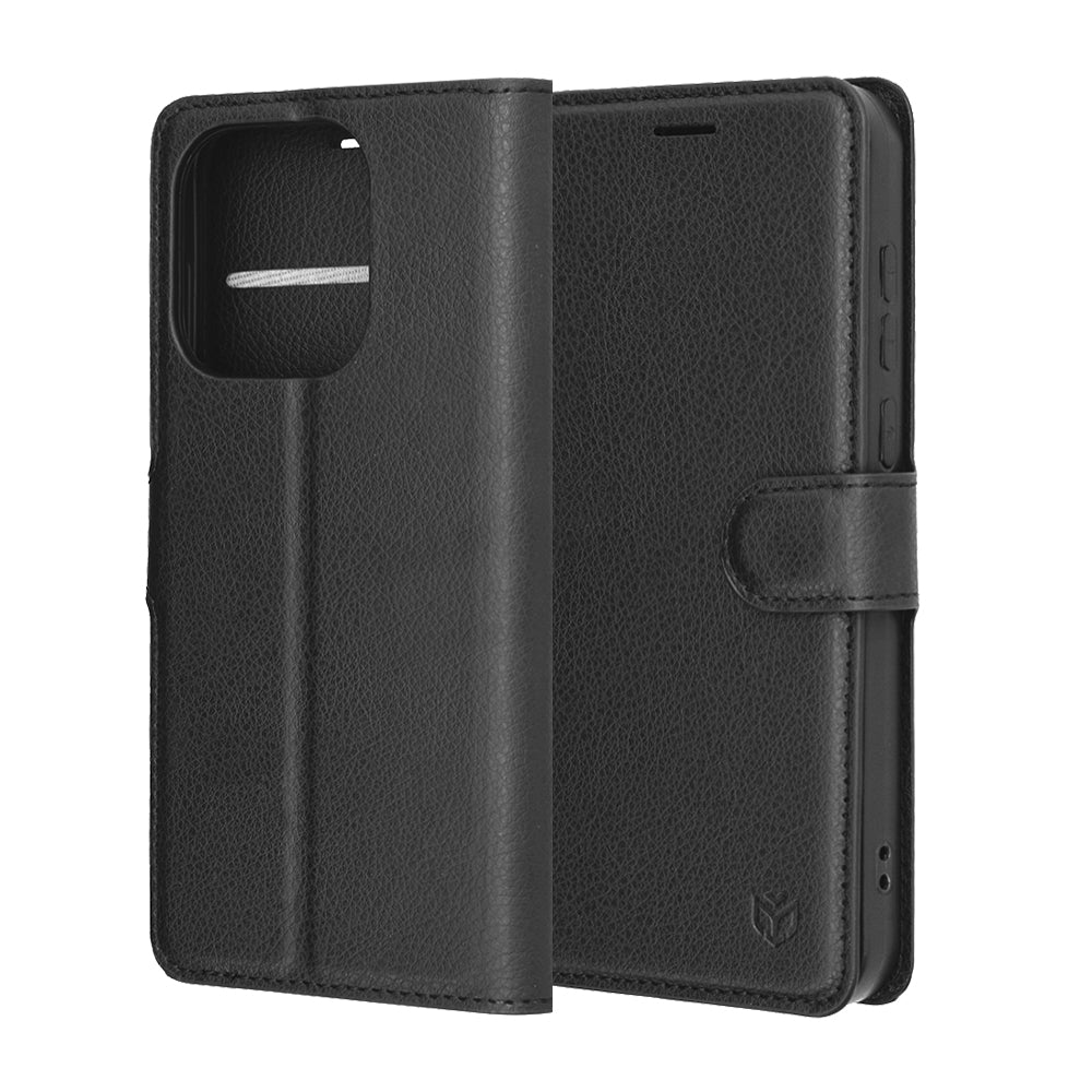 Калъф за OnePlus 15, Techsuit, Leather Folio, Черен