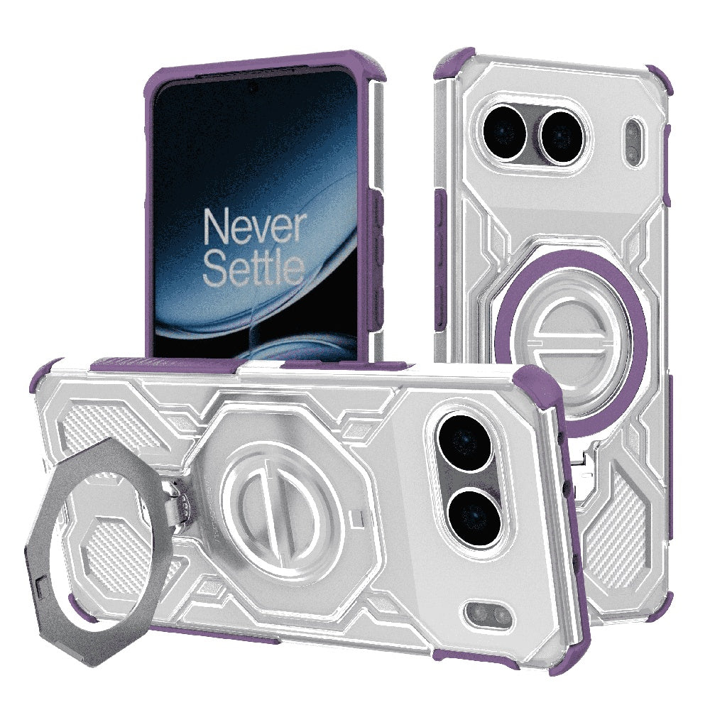 Калъф за OnePlus Nord 4, Techsuit, Carbon Shield Pro, Лилав