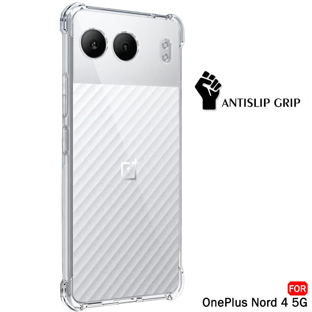 Калъф за OnePlus Nord 4, Techsuit, противоударен прозрачен, прозрачен