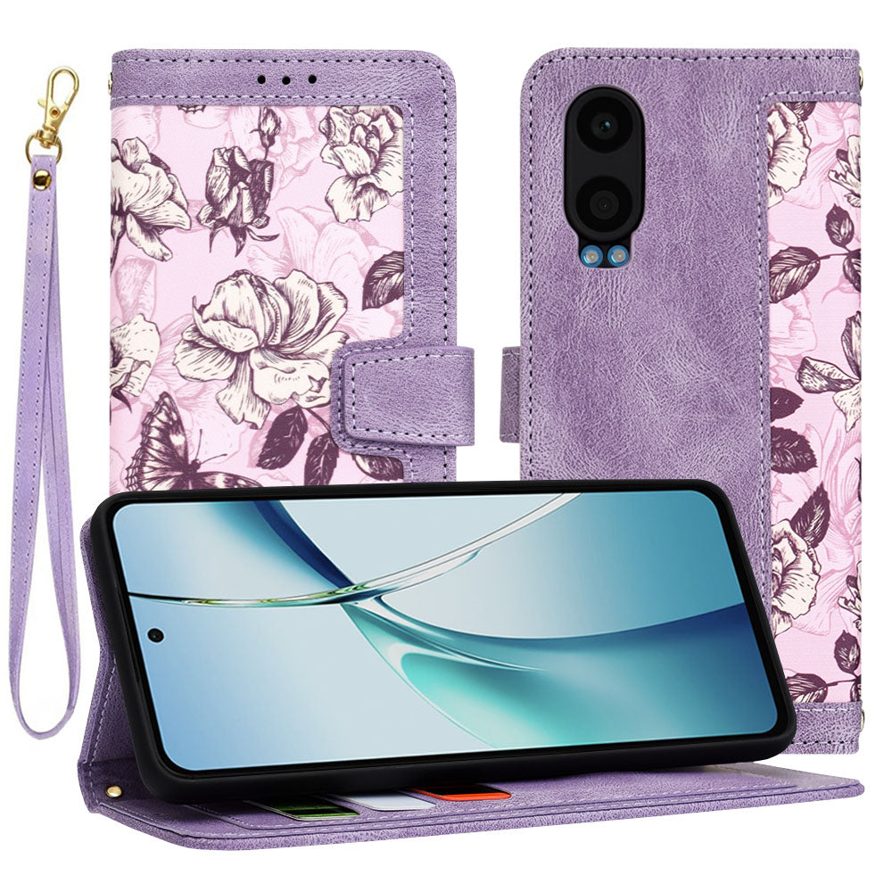 Калъф за OnePlus Nord CE4 Lite, Techsuit, FlipCraft, Лилав