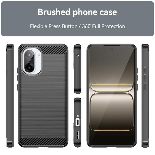 Калъф за OnePlus Nord CE5, Techsuit, Карбон, Черен