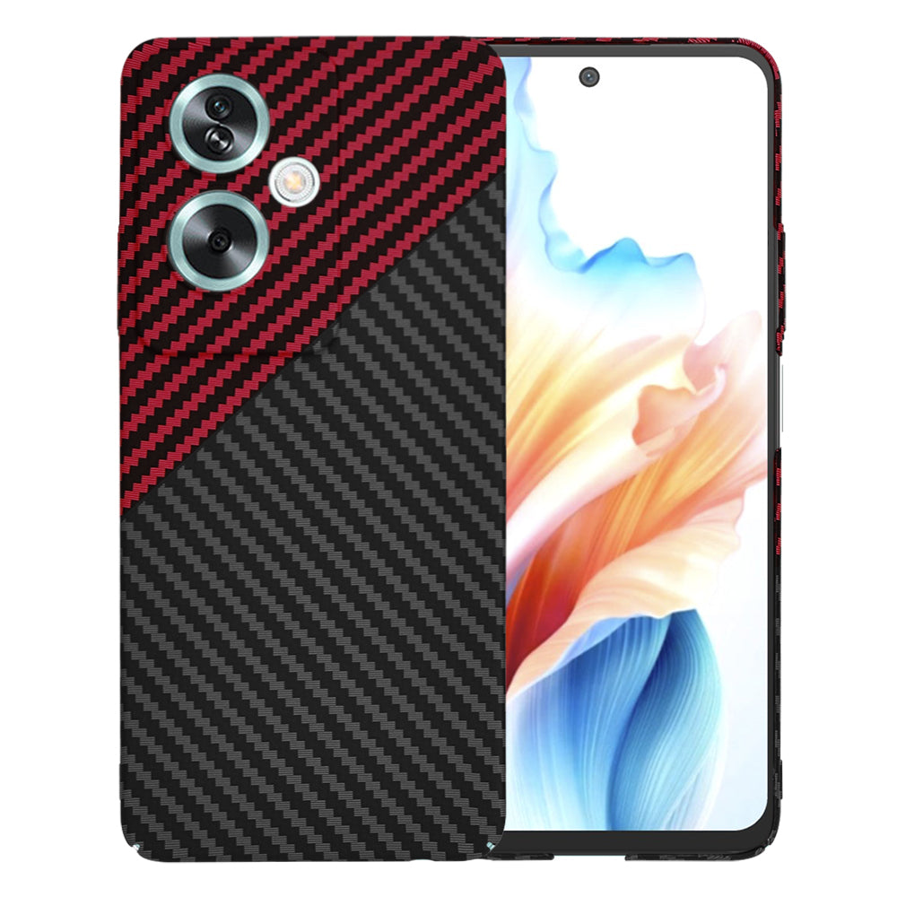 Калъф за OnePlus Nord N30 SE / Oppo A79, Techsuit, Carbonite FiberShell, Черно Червен
