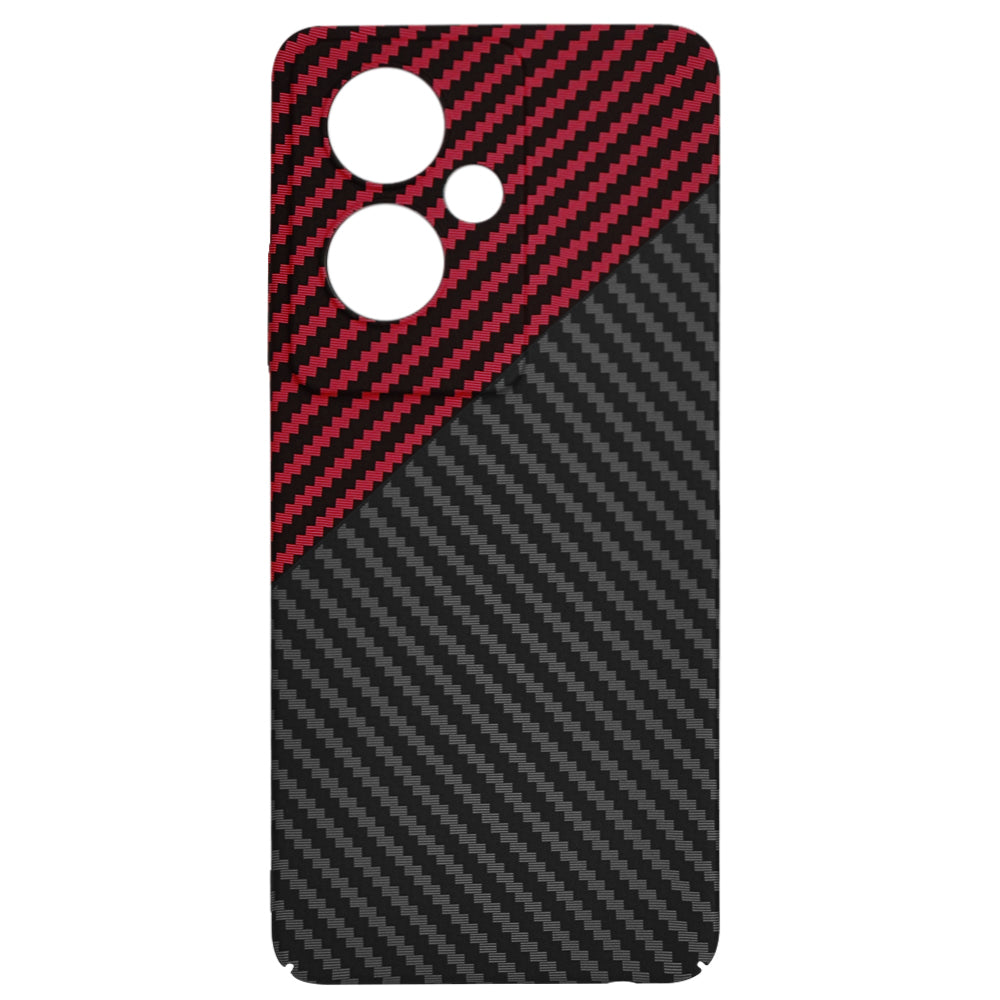 Калъф за OnePlus Nord N30 SE / Oppo A79, Techsuit, Carbonite FiberShell, Черно Червен