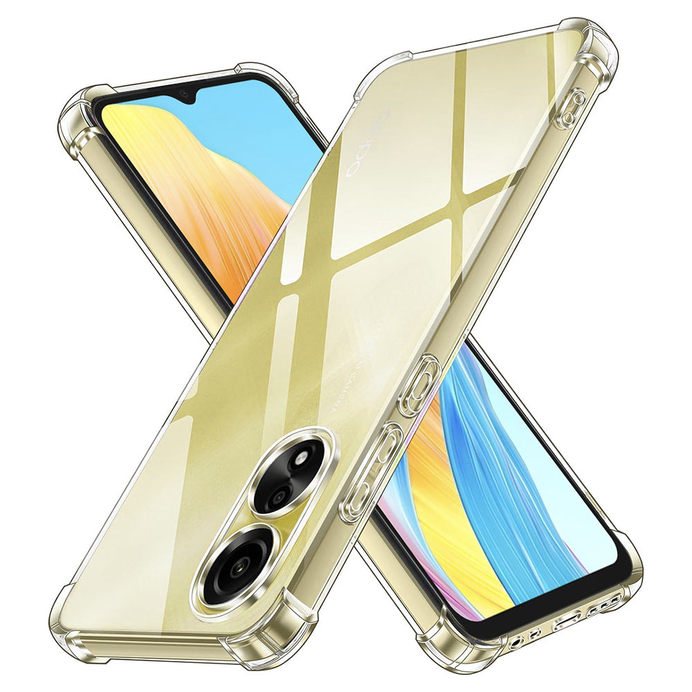 Калъф за Oppo A18 / A38, Techsuit, противоударен прозрачен, прозрачен