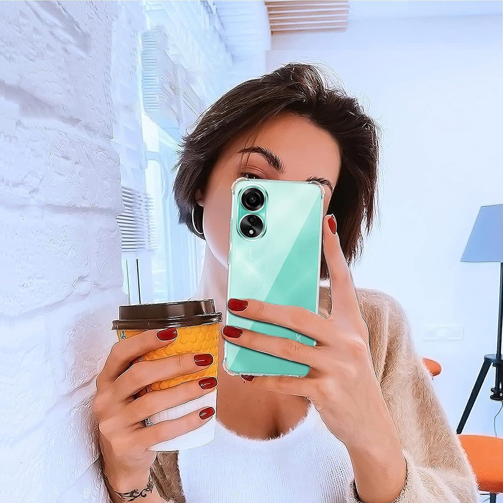 Калъф за Oppo A18 / A38, Techsuit, противоударен прозрачен, прозрачен