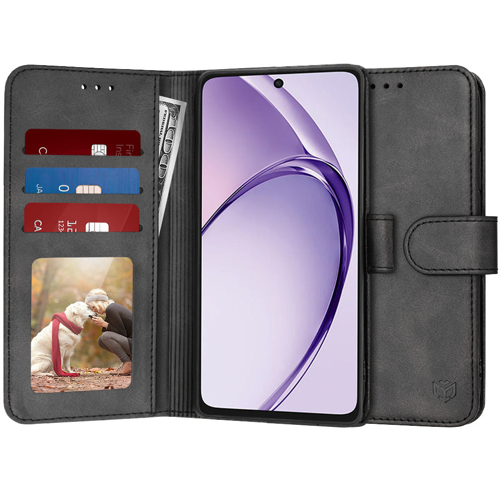 Калъф за Oppo A3 4G / A3, Techsuit, Diary Book, Черен
