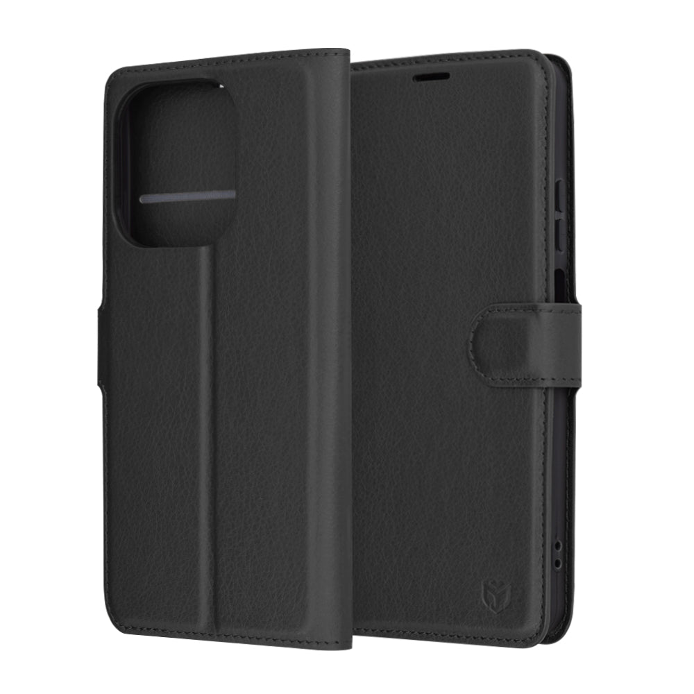 Калъф за Oppo A3 4G / A3, Techsuit, Leather Folio, Черен