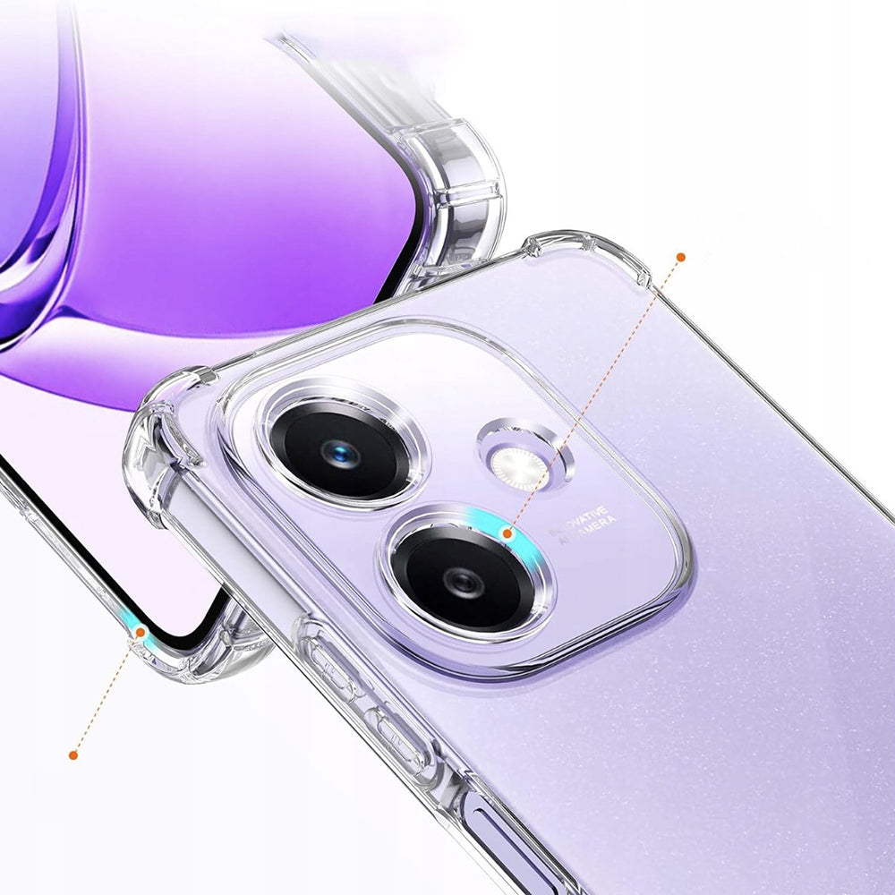 Калъф за Oppo A3 4G, Techsuit, Shockproof Clear, Прозрачен
