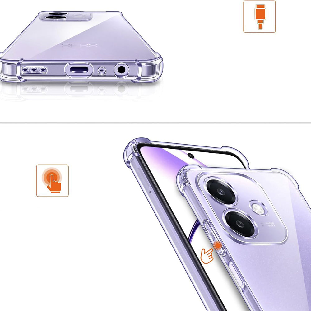 Калъф за Oppo A3 4G, Techsuit, Shockproof Clear, Прозрачен