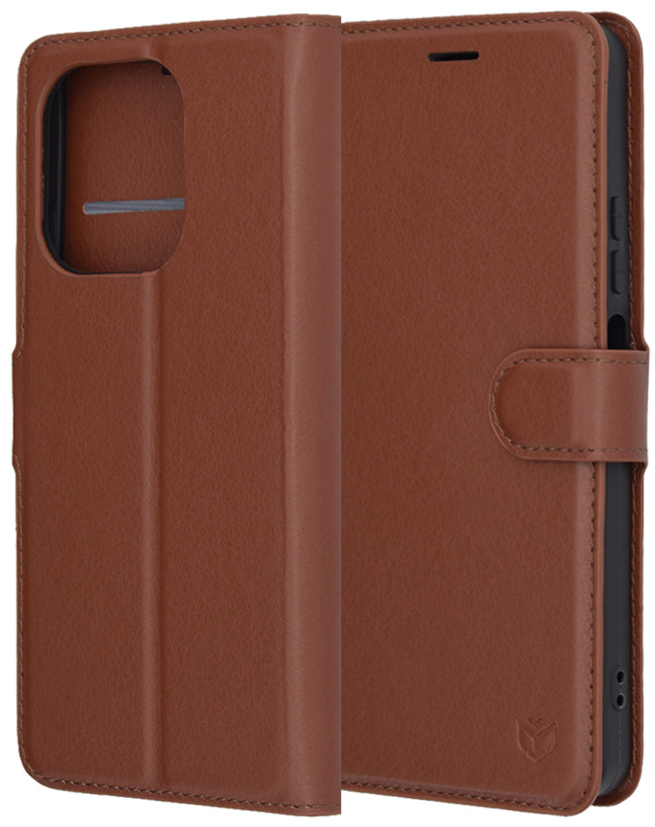 Калъф за Oppo A5 Pro 4G / A5 Pro, Techsuit, Leather Folio, Кафяв
