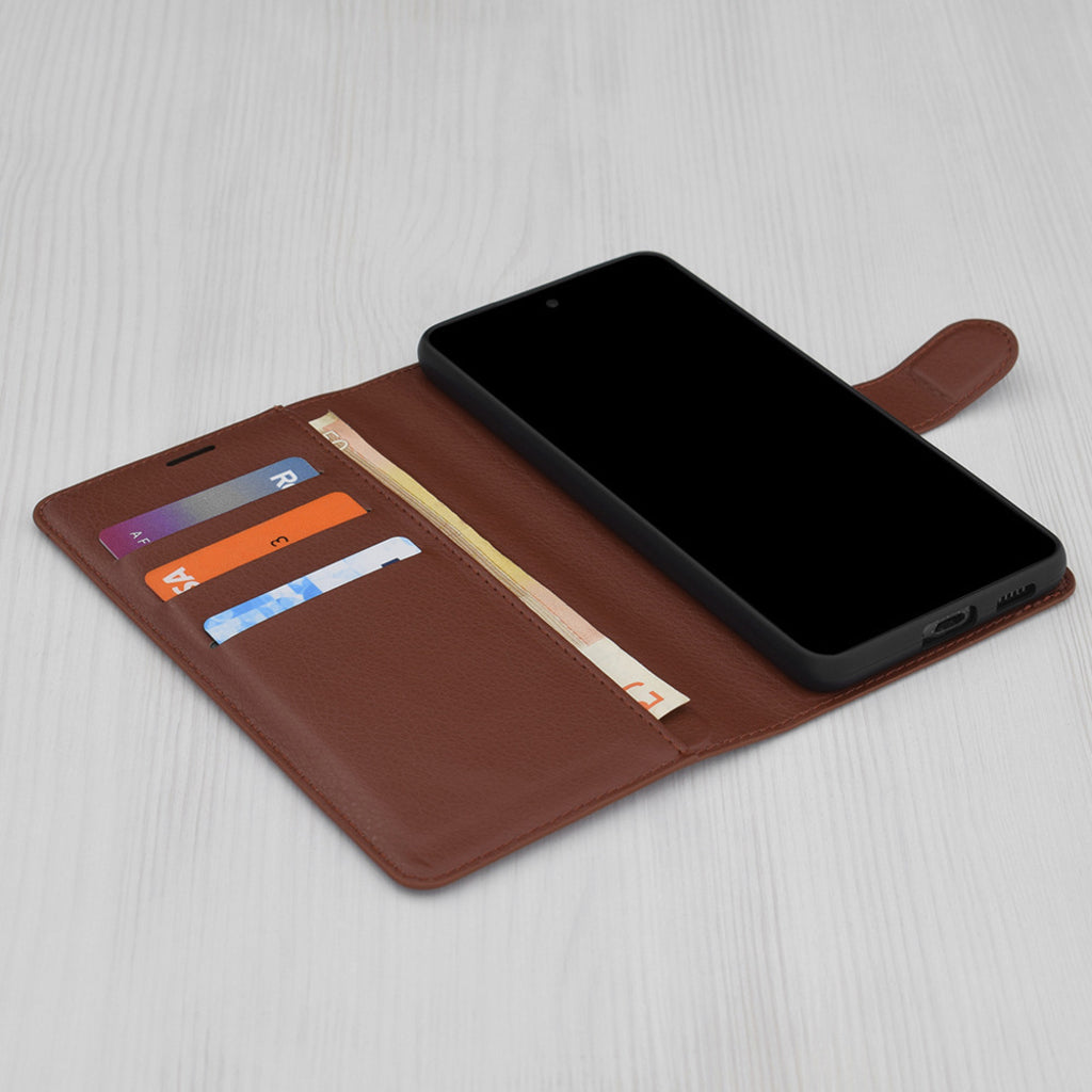 Калъф за Oppo A5 Pro 4G / A5 Pro, Techsuit, Leather Folio, Кафяв